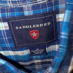 Blue casual button down shirt